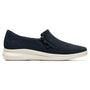 Clarks Lynell Sky Navy Nubuck Slip-On (Women's)