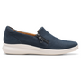 Clarks Lynell Sky Navy Nubuck Slip-On (Women's)