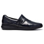 Clarks Lynell Slip Navy Leather Shoe (Women's)