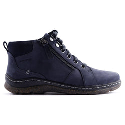 Clarks Orlene Top WP Navy Suede Bootie (Women's) | Mar-Lou Shoes