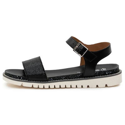 Ara Karine Backstrap Black Sandal (Women's) | Mar-Lou Shoes