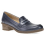 Dansko Danica Navy/Woven Waterproof Leather Loafer (Women's)