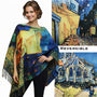 Magic Scarf Sueded Microfiber Art Design Button Shawl