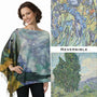 Magic Scarf Sueded Microfiber Art Design Button Shawl