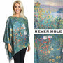 Magic Scarf Sueded Microfiber Art Design Button Shawl