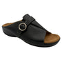 Wolky Elara Black Leather Sandal (Women's)