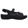 Wolky Jewel Black Leather Sandal (Women's)