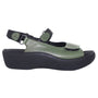 Wolky Jewel Green Leather Sandal (Women's)