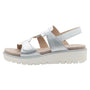 Ara Bayview Silver/Fog Leather Sandal (Women's)