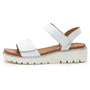 Ara Bellvue White Leather Platform Sandal (Women's)