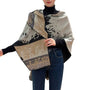Winding River Black/Beige Terracotta Reversible Short Loop Wrap (Women's)