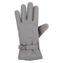 Jeanne Simmons Accessories Texting Puff Grey Gloves (Women's)
