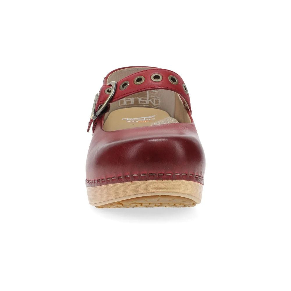 Dansko XP 2.0 Mary Jane Red Leather Clog (Women's) | Mar-Lou Shoes ...