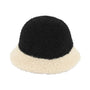 Jeanne Simmons Accessories Faux Shearling Black/Cream Bucket Hat (Women's)