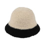 Jeanne Simmons Accessories Faux Shearling Cream/Black Bucket Hat (Women's)