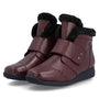Rieker Donna 68 Wine Red/Black Leather Boot (Women's)