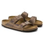 Birkenstock Arizona Tobacco Oiled Leather Soft Footbed Sandal (Unisex)