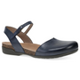 Dansko Rowan Navy Waxy Burnished Mary Jane (Women's)