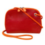 ili New York Dome Red/Orange Crossbody with Grommet (Women's)