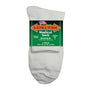 Extra Wide Medical Quarter White Socks Large