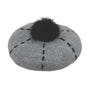 Jeanne Simmons Accessories Grey Wool Beret (Women's)