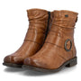 Rieker Ornella 57 Cuoio Tan Leather Boot (Women's)