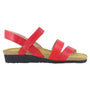 Naot Kayla Kiss Red Leather Sandal (Women's)
