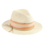 Jeanne Simmons Accessories Fedora Colorful Poly Tan Hat (Women's)