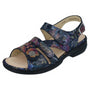 Finn Comfort Gomera-S Dark Blue Irpino Sandal (Women's)