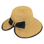 Jeanne Simmons Accessories V Cut Black Brim Hat (Women's)