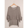 La Maison Linen Tunic Lined with Cotton Taupe (Women's)