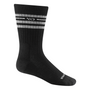 Wide Open Socks Vintage Stripe Midweight Crew Black (Men's)
