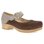 Dansko Bonny Chocolate/Taupe Burnished Nubuck Mary Jane (Women's)