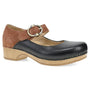 Dansko Bonny Black/Luggage Burnished Nubuck Mary Jane (Women's)