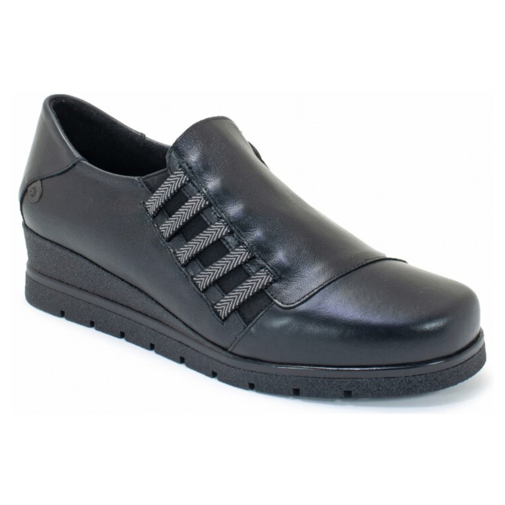 Valeria's Maury Black Wedge Slip-On (Women's) - 35 Valeria's Maury Black Wedge Slip-On (Women's) - 35