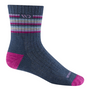 Wide Open Socks Multi Stripe Midweight Micro Crew Denim (Women's)