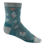 Wide Open Socks Foliage Lightweight Micro Crew Teal (Women's)