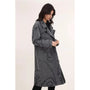 La Maison Long Coat with Face Print Grey (Women's)