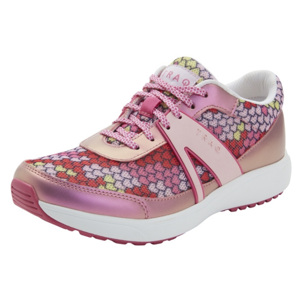 TRAQ® Qarma 2 Honeycomb Pink Sneaker (Women's) | Mar-Lou Shoes