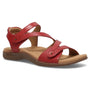 Taos Big Time Red Leather Sandal (Women's)