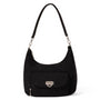 Baggallini Coastal Flip Lock Black Half Moon Bag (Women's)
