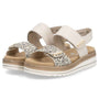 Remonte Jocelyn 59 Beige/Gold Leather Sandal (Women's)