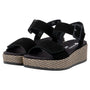 Remonte Jocelyn 54 Black Suede Sandal (Women's)