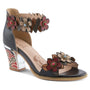 L'Artiste by Spring Step DoubleLove Black Multi Leather Sandal (Women's)