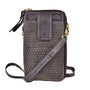 Milo Ella Chocolate Leather Crossbody Bag (Women's)