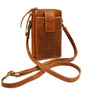 Milo Ella Cognac Leather Crossbody Bag (Women's)