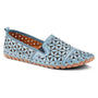 Spring Step Flowerflow Blue Leather Slip-On Shoe (Women's)