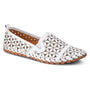 Spring Step Flowerflow White Leather Slip-On Shoe (Women's)