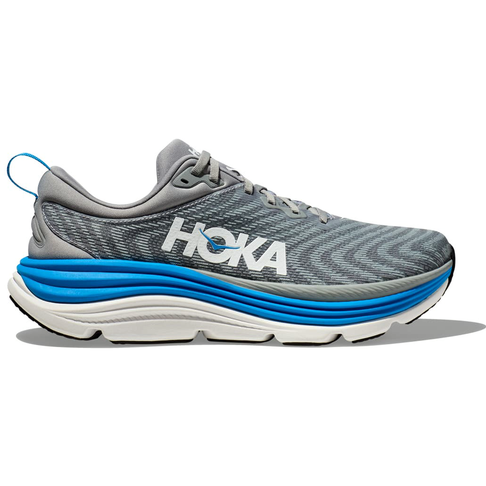 Hoka Gaviota 5 Limestone/Diva Blue Running Shoe (Men's) | Mar-Lou Shoes