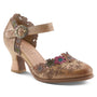 L'Artiste By Spring Step Happydance Beige Multi Leather Heel (Women's)